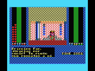 Castle in the new Spanish patch for Romancia MSX1